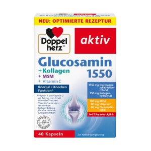 قرص گلوکوزامین اکتیو 1500mg کلاژن هیالورون و ویتامین K.C.D (40 عددی)