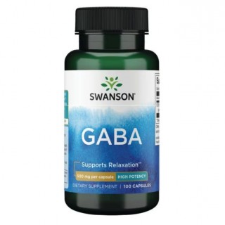 قرص گابا آمینو بوتیریک اسید Swanson GABA 750mg سوانسون (60 عددی)