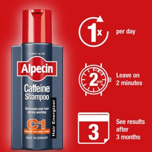 شامپو ضد ریزش کافیین Alpecin Coffeine Shampoo C1 آلپسين (250 میل)