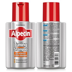 شامپو ضد ریزش و تیره کننده موی تونینگ Alpecin Tuning & The Dark Caffeine Shampoo آلپسین (200 میل)