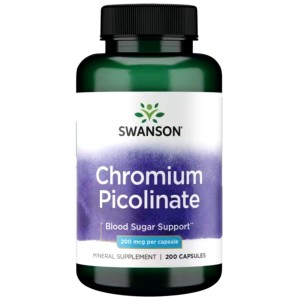 قرص کروم پیکولینات Swanson Chromium Picolinate 200mcg سوانسون (200 عددی)