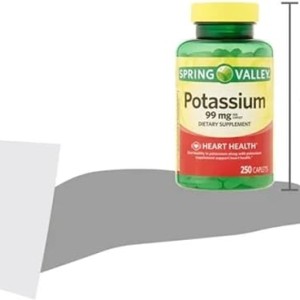 قرص پتاسیم Spring Valley Potassium 99mg اسپرینگ ولی (250 عددی)