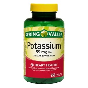 قرص پتاسیم Spring Valley Potassium 99mg اسپرینگ ولی (250 عددی)