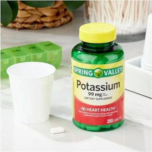 قرص پتاسیم Spring Valley Potassium 99mg اسپرینگ ولی (250 عددی)