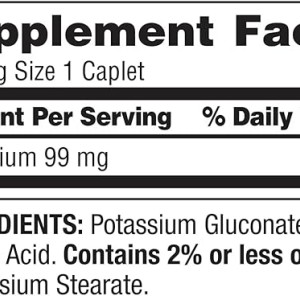 قرص پتاسیم Spring Valley Potassium 99mg اسپرینگ ولی (250 عددی)
