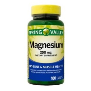 قرص منیزیم Spring Valley Magnesium 250mg اسپرینگ ولی (100 عددی)