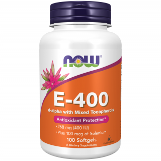 سافت ژل ویتامین NOW Vitamin E 400iu (100 عددی)