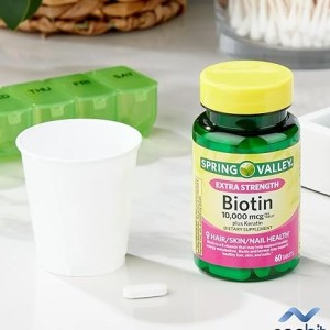 قرص بیوتین Spring Valley Biotin 10.000mcg اسپرینگ ولی (60 عددی)