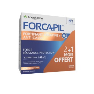 قرص ضدریزش موی فورکاپیل Forcapil Keratin+ Fortifier (90 عددی)