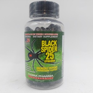 قرص چربی سوز بلک اسپایدر 25 کلوما فارما Cloma Pharma Black Spider (100 عددی)