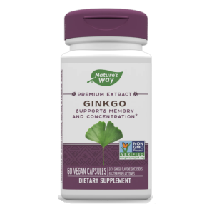 قرص عصاره جینکو بیلوبا NaturesWay Ginkgo Biloba 120mg نیچرز وی (60 عددی)