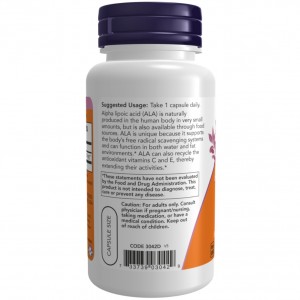 قرص آلفا لیپوئیک اسید NOW Alpha Lipoic Acid 600mg (60 عددی)