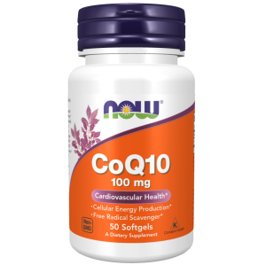 سافت ژل کوآنزیم  NOW Coenzyme Q10 100mg (50 عددی)