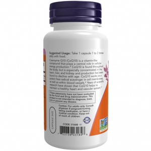سافت ژل کوآنزیم  NOW Coenzyme Q10 100mg (50 عددی)