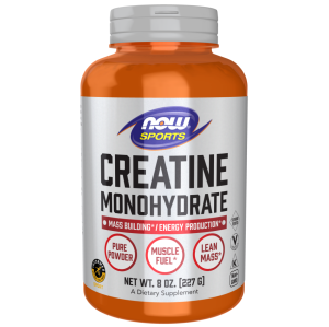 پودر کراتین مونوهیدرات NOW Creatine Monohydrate Powder 5000mg (227 گرم)