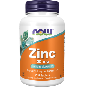 قرص زینک گلوکونات NOW Zinc Gluconate 50mg (250 عددی)