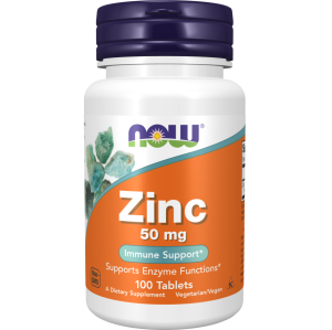 قرص زینک گلوکونات NOW Zinc Gluconate 50mg (100 عددی)