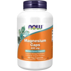 سافت ژل منیزیم اکسید NOW Magnesium Citrate 400mg (180 عددی)