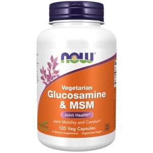 کپسول تقویتی مفاصل گلوکوزامین NOW Glucosamine HCI & MSM (120 عددی)