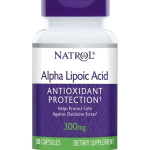 کپسول آلفا لیپوئیک اسید Natrol Alpha Lipoic Acid 300mg ناترول (50 عددی)