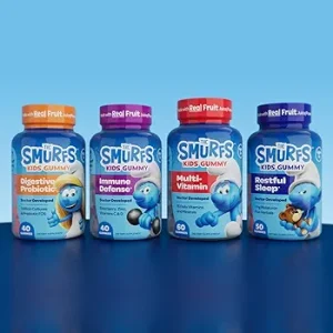 پاستیل مولتی ویتامین کودک اسمورفی Smurfs Kids Multivitamin (60 عددی)