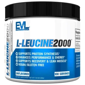 پودر ال-لوسین EVL L-Leucine Powder 2.000mg (200 گرم)