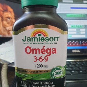 قرص امگا Jamieson Omega 3-6-9 جیمیسون  (180 عددی)