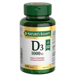 قرص ویتامین D3 1000iu نیچرز بونتی (400 عددی)