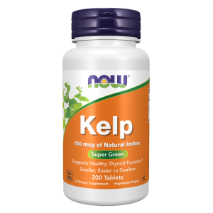 قرص منبع ید کلپ NOW Kelp 150mcg (200 عددی)