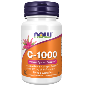 کپسول ویتامین NOW Vitamin C 1000mg (30 عددی)