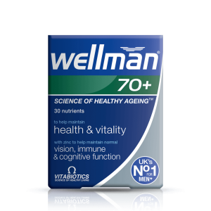 قرص ویتامین آقایان بالای 70 سال ولمن Wellman ویتابیوتیکس (30 عددی)