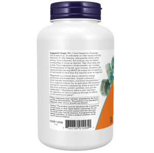 پودر منیزیم سیترات NOW Magnesium Citrate 450mg (227 گرم)