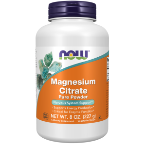 پودر منیزیم سیترات NOW Magnesium Citrate 450mg (227 گرم)