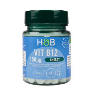 قرص ویتامین Holland & Barrett B12 100ug هالند اند بارت (60 عددی)