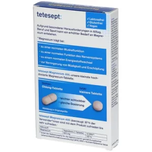 قرص منیزیم تتسپت Tetesept Magnesium 400mg (30 عددی)