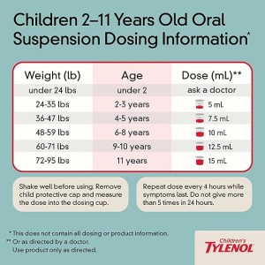 شربت ضد تب و سرماخوردگی کودک Tylenol Children's (120 میل)