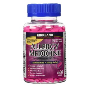 قرص ضد آلرژی دیفین هیدرامین کرکلند Allergy Medicine Diphenhydramine HCI 25Mg (600 عددی)