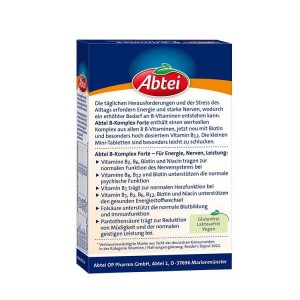 قرص ب کمپلکس Abtei B-Complex آبتی (50 عددی)