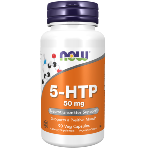 کپسول خلق و خوی سالم NOW 5-HTP 50mg (90 عددی)