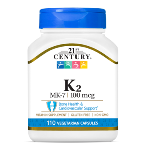 کپسول ویتامین 21st Century K2 100mg قرن 21 (110 عددی)