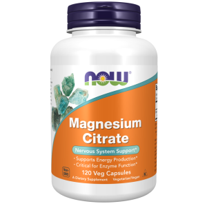 کپسول منیزیم سیترات NOW Magnesium Citrate 400mg (120 عددی)