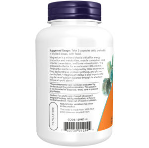 کپسول منیزیم سیترات NOW Magnesium Citrate 400mg (120 عددی)