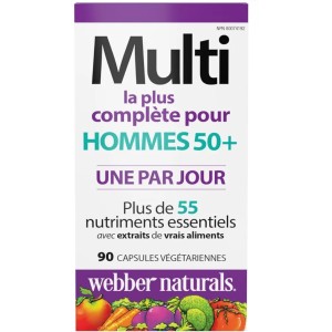 قرص مولتی ویتامین مردانه بالای 50 سال Webber Naturals Men’s +50  Multi Vitamin وبر نچرالز (90 عددی)