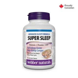 قرص جویدنی چرخه خواب Webber Naturals Super Sleep وبر نچرالز (90 عددی)