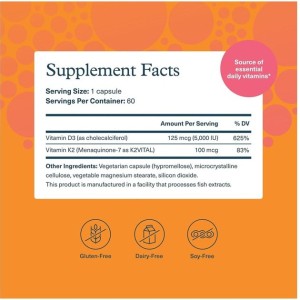 کپسول ویتامین Youtheory K2+D3 یوتئوری (150 عددی)