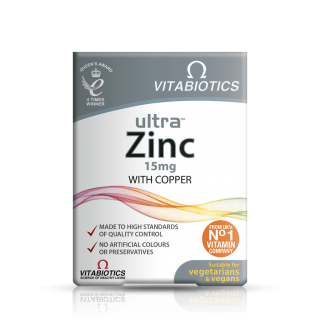 قرص زینک + مس Ultra Zinc with Copper ویتابیوتیکس (60 عددی)