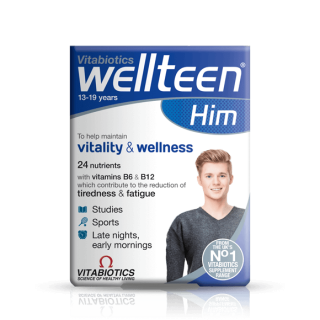 قرص ویتامین پسر Wellteen Him ویتابیوتیکس (30 عددی)