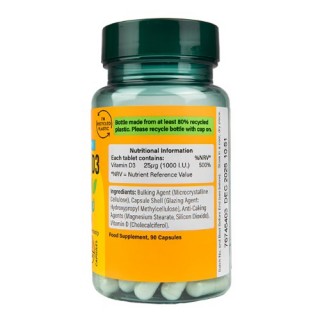 قرص ویتامین Holland & Barrett D3 1000iu هالند اند بارت (90 عددی)