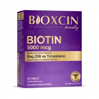 قرص بیوتین BIOXCIN Biotin 5000mcg (30 عددی)