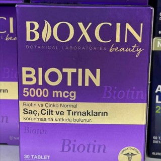 قرص بیوتین BIOXCIN Biotin 5000mcg (30 عددی)